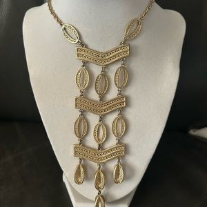 Kimberly gold tone lariat necklace